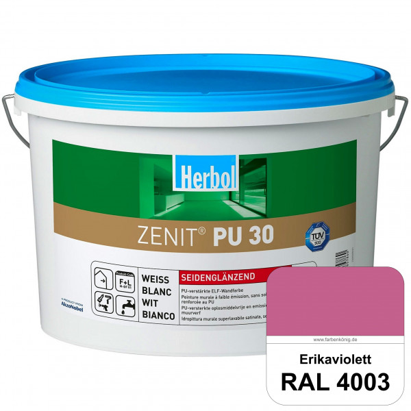 Zenit PU 30 (RAL 4003 Erikaviolett) seidenglänzende und strapazierfähige PU-Wandfarbe