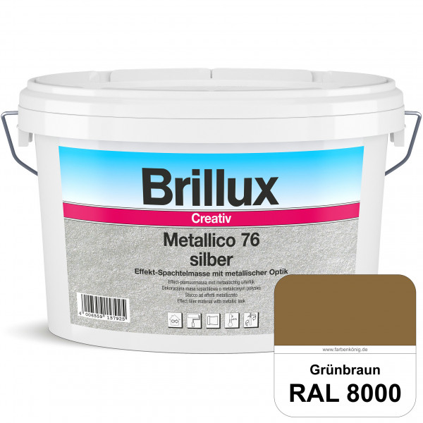 Creativ Metallico 76 (RAL 8000 Grünbraun) Effektspachtelmasse für Oberflächen mit metallischer Optik