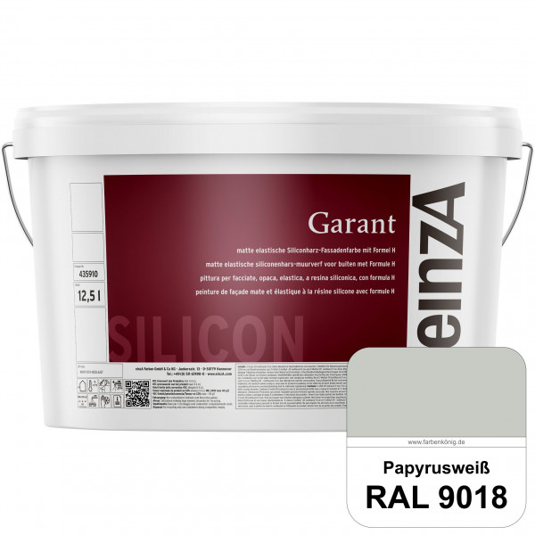 einzA Garant (RAL 9018 Papyrusweiß) elastische Siliconharz-Fassadenfarbe