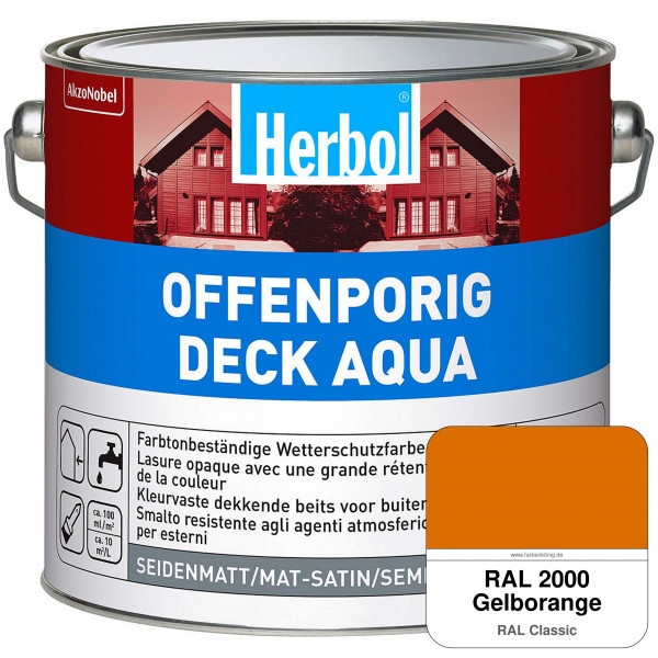 Offenporig-Deck Aqua (RAL 2000 Gelborange)