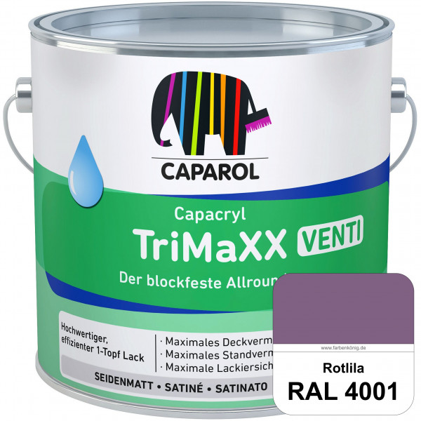Capacryl TriMaXX Venti (RAL 4001 Rotlila) Der blockfeste Allrounder für Fenster & Türen