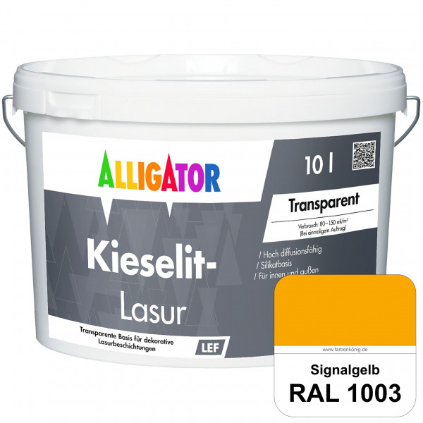 Kieselit-Lasur (RAL 1003 Signalgelb)