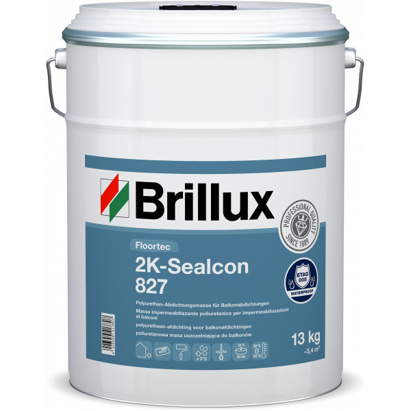 Floortec 2K-Sealcon 827 (B-Ware) - 13 Kilogramm (Platin Grau)