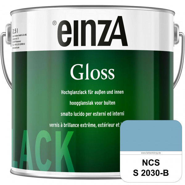 einzA Gloss (NCS S 2030-B) Hochwertiger Alkydharzlack in Premium-Qualität, hochglänzend.