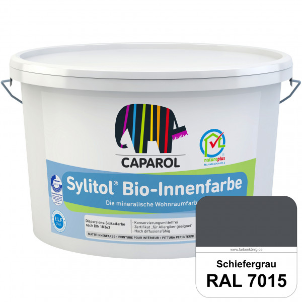Sylitol® Bio-Innenfarbe (RAL 7015 Schiefergrau) Innenfarbe auf Silikatbasis  für Allergiker