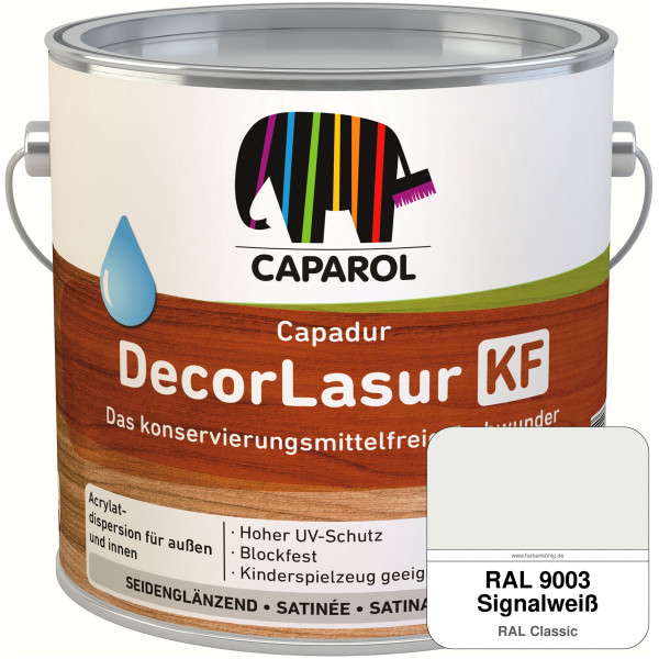 Caparol Capadur DecorLasur KF (RAL 9003 Signalweiß)