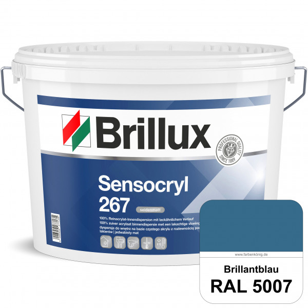 Sensocryl ELF 267 (RAL 5007 Brillantblau) seidenmatt hochwertige Reinacrylat-Innendispersion für Art