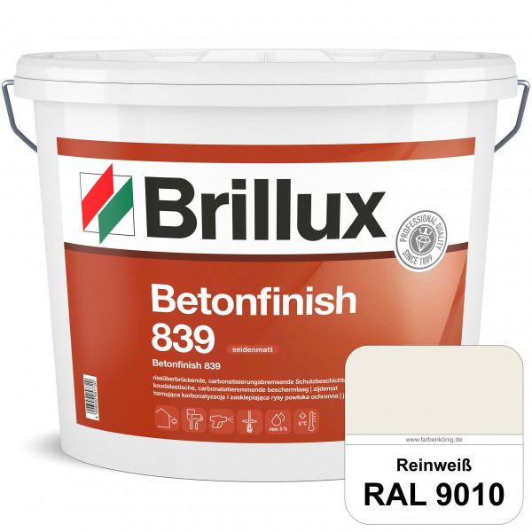 Betonfinish 839 (RAL 9010 Reinweiß) elastische Beschichtung zum Schutz rissgefährdeter Betonbauteile