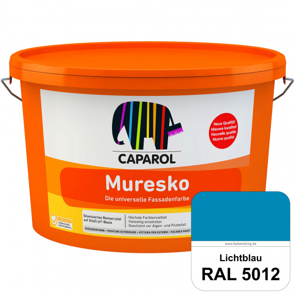 Muresko (RAL 5012 Lichtblau) Silanisierte Reinacrylat-Fassadenfarbe auf SilaCryl®-Basis