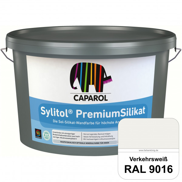 Caparol Sylitol PremiumSilikat (RAL 9016 Verkehrsweiß) - ehemals Histolith PremiumSilikat
