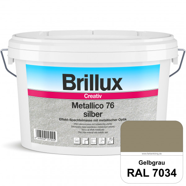 Creativ Metallico 76 (RAL 7034 Gelbgrau) Effektspachtelmasse für Oberflächen mit metallischer Optik