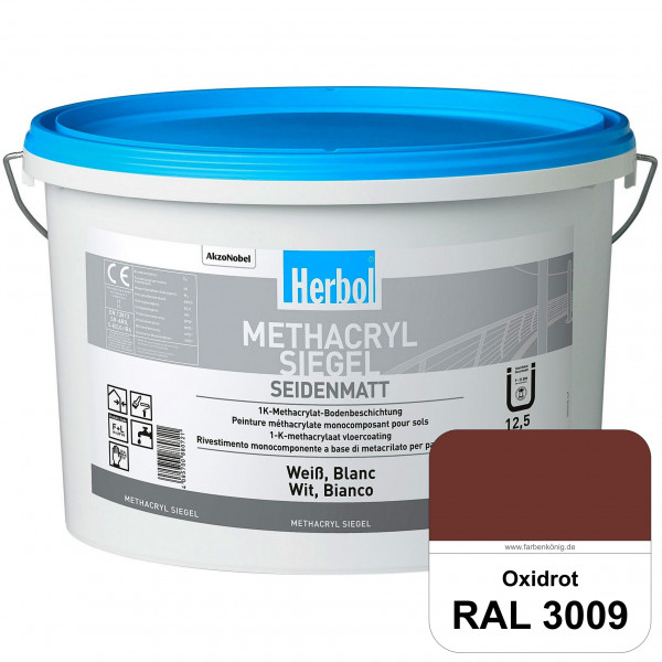 Methacryl Siegel (RAL 3009 Oxidrot) seidenmatte 1K-Beschichtung Böden (Innen & Außen)