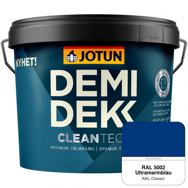 DEMIDEKK Cleantech (ehemals Demidekk Optimal, Demidekk Ultimate Täckfärg) - Deckende Holzfarbe für A
