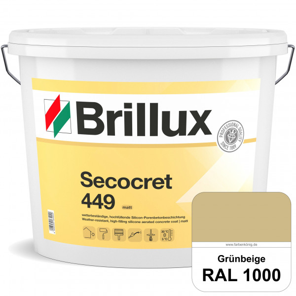 Secocret 449 - ehemals Silicon-Porenbetonbeschichtung 449 (RAL 1000 Grünbeige)