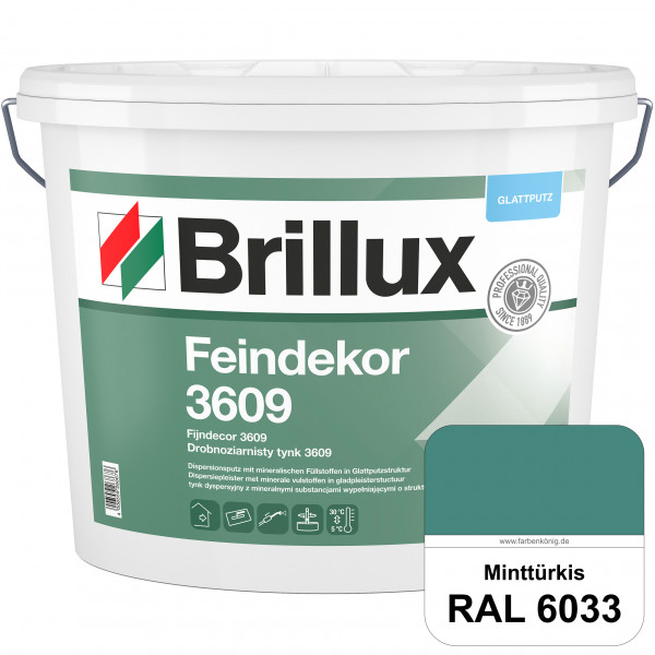 Feindekor ELF 3609 (RAL 6033 Minttürkis) Glattputz nach DIN EN 15824 zur Erzielung dekorativer und s