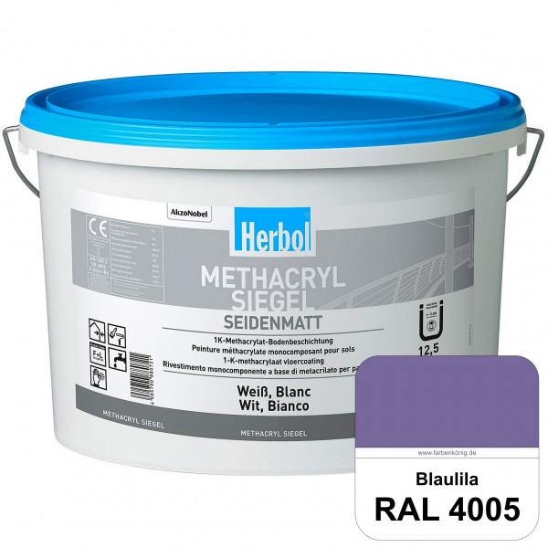 Methacryl Siegel (RAL 4005 Blaulila) seidenmatte 1K-Beschichtung Böden (Innen & Außen)