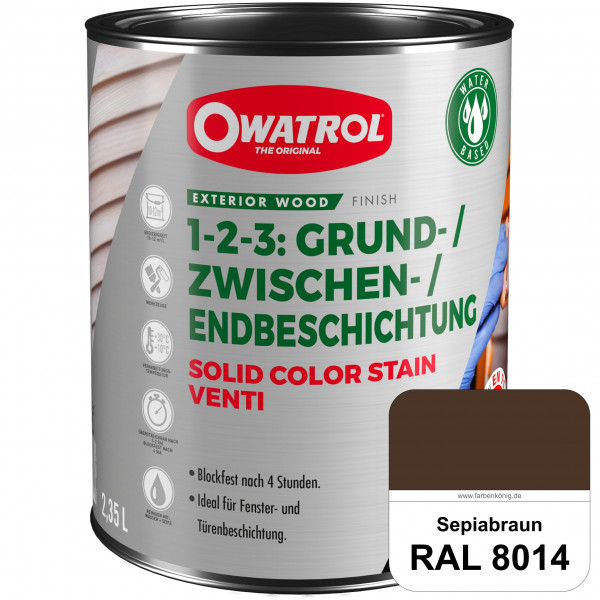 SOLID COLOR STAIN VENTI (RAL 8014 Sepiabraun)