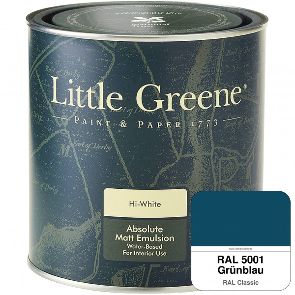 Absolute Matt Emulsion - Sample Pot 250 ml (RAL 5001 Grünblau)