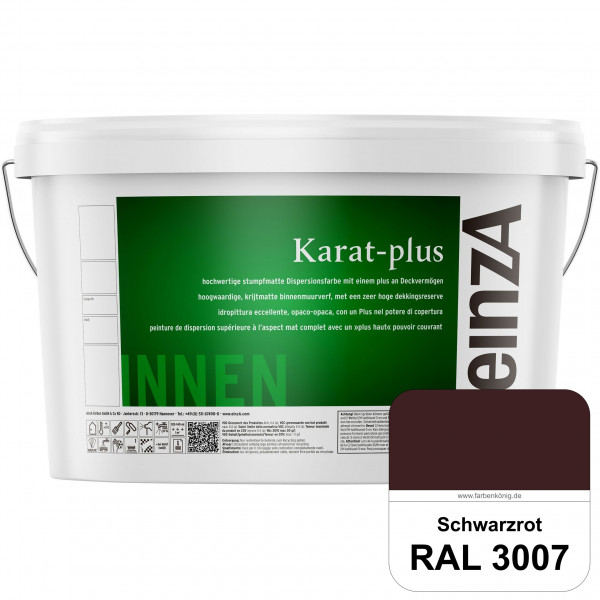 einzA Karat-plus (RAL 3007 Schwarzrot) Innenwandfarbe mit herausragenden Produkteigenschaften