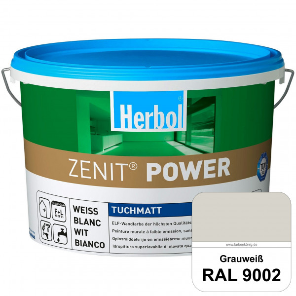 Herbol Zenit Power (RAL 9002 Grauweiß) Superdeckende ELF-Wandfarbe