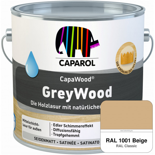 CapaWood® GreyWood (RAL 1001 Beige) - ersetzt Capadur GreyWood