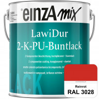 einzA LawiDur 2-K-PU-Buntlack - Hochglanz (RAL 3028 Reinrot)