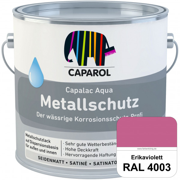 Capalac Aqua Metallschutz (RAL 4003 Erikaviolett) wasserbasierter Korrosionsschutz für Stahl & verzi