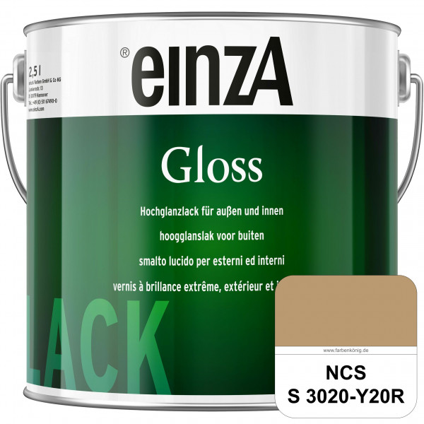 einzA Gloss (NCS S 3020-Y20R) Hochwertiger Alkydharzlack in Premium-Qualität, hochglänzend.