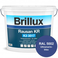 Rausan KR K3 3517 (RAL 5002 Ultramarinblau) Organisch gebundener Kratzputz für wetterbeständige Ober