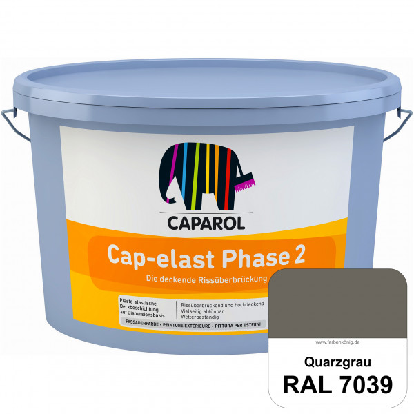 Cap-elast Phase 2 (RAL 7039 Quarzgrau) Sanierung gerissener Putzfassaden und Betonflächen