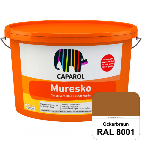 Muresko (RAL 8001 Ockerbraun) Silanisierte Reinacrylat-Fassadenfarbe auf SilaCryl®-Basis
