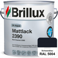 2K-Aqua Mattlack 2390 (RAL 5004 Schwarzblau) mechanisch und chemisch hoch belastbar für außen & inne