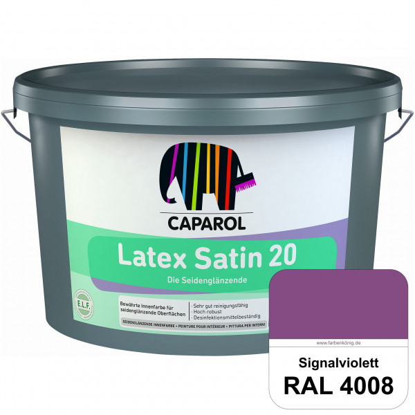Latex Satin 20 (RAL 4008 Signalviolett) strapazierfähige seidenglänzende Latexfarbe (Innen)
