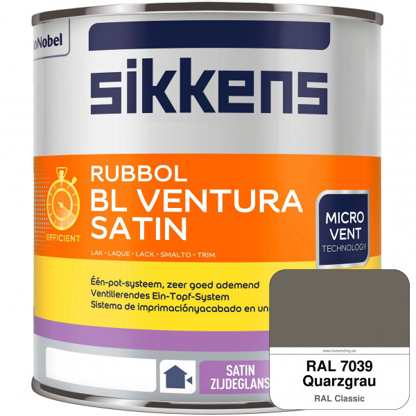 Rubbol BL Ventura Satin NEU (RAL 7039 Quarzgrau) Seidenglanzlack (wasserbasiert) Fenster außen