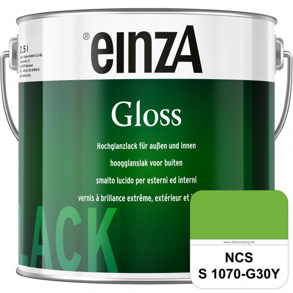 einzA Gloss (NCS S 1070-G30Y) Hochwertiger Alkydharzlack in Premium-Qualität, hochglänzend.