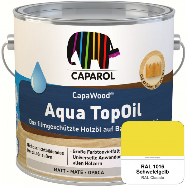 CapaWood® AquaTopOil (RAL 1016 Schwefelgelb)