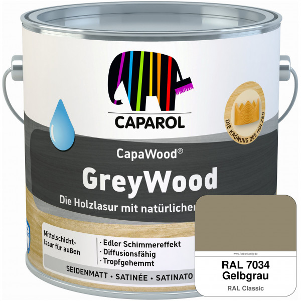 CapaWood® GreyWood (RAL 7034 Gelbgrau) - ersetzt Capadur GreyWood