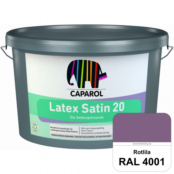 Latex Satin 20 (RAL 4001 Rotlila) strapazierfähige seidenglänzende Latexfarbe (Innen)