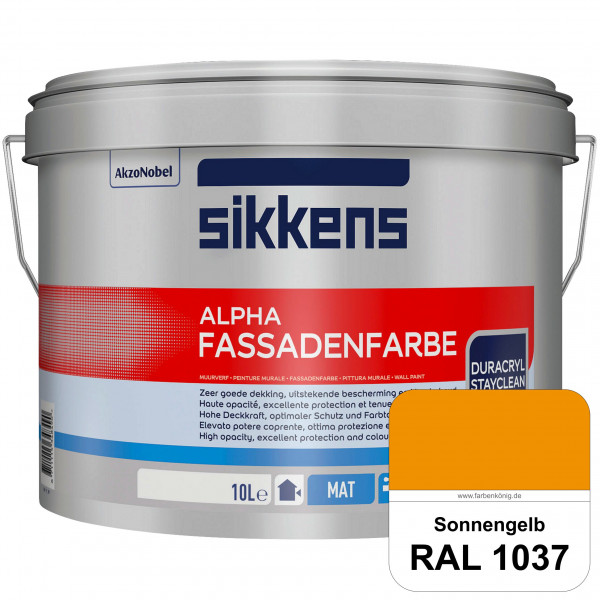 Alpha Fassadenfarbe (RAL 1037 Sonnengelb)