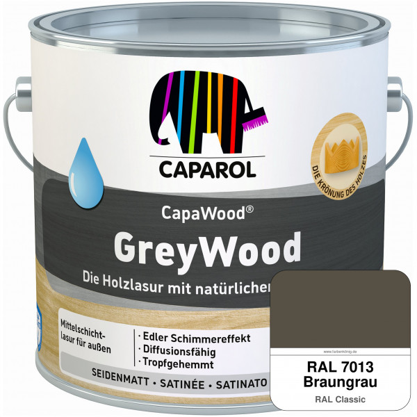 CapaWood® GreyWood (RAL 7013 Braungrau) - ersetzt Capadur GreyWood