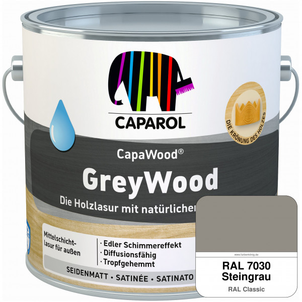 CapaWood® GreyWood (RAL 7030 Steingrau) - ersetzt Capadur GreyWood