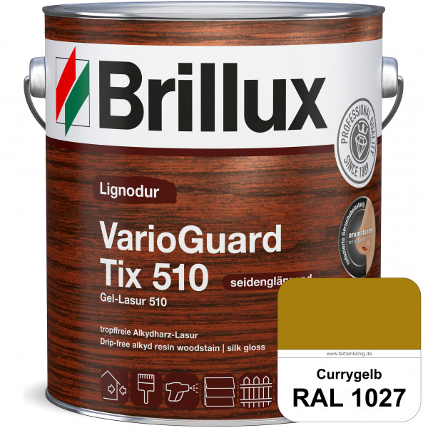 Lignodur VarioGuard Tix 510 (Gel-Lasur 510) RAL 1027 Currygelb