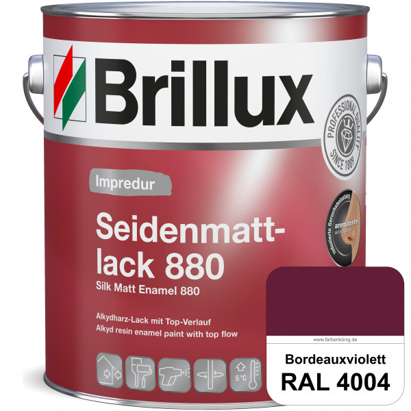 Impredur Seidenmattlack 880 (RAL 4004 Bordeauxviolett) für Holz- oder Metallflächen innen & außen