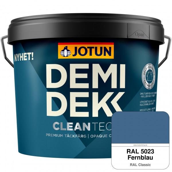 DEMIDEKK Cleantech - Deckende Holzfarbe für Außen (RAL 5023 Fernblau)