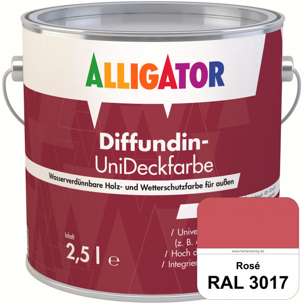ALLIGATOR Diffundin-UniDeckfarbe (RAL 3017 Rosé)