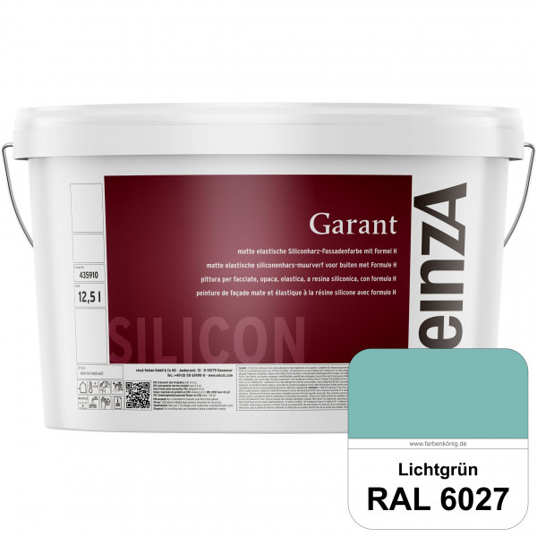 einzA Garant (RAL 6027 Lichtgrün) elastische Siliconharz-Fassadenfarbe