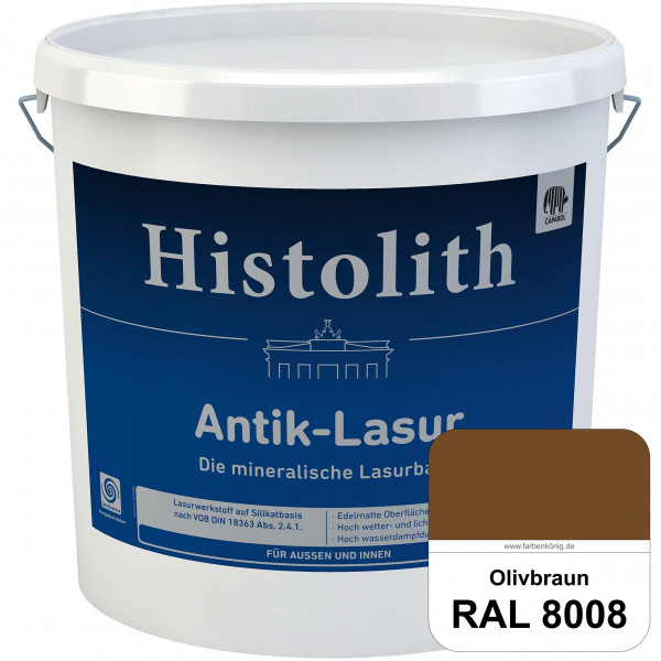 Histolith® Antik-Lasur (RAL 8008 Olivbraun) Lasurkonzentrat nach dem Vorbild historischer Beschichtu