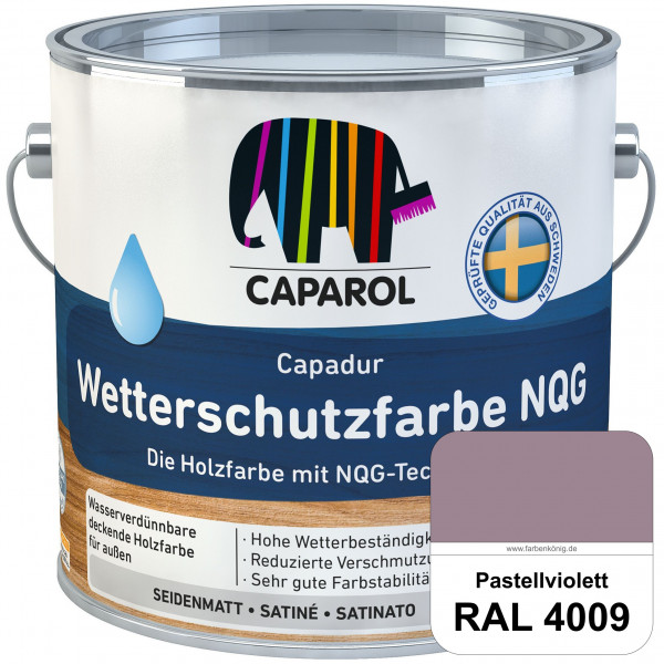 Capadur Wetterschutzfarbe NQG (RAL 4009 Pastellviolett) Holzfarbe mit NQG-Technologie wasserbasiert