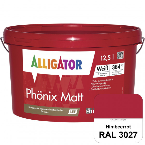 Phönix Matt LEF (RAL 3027 Himbeerrot)