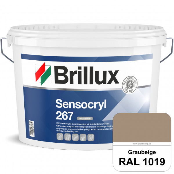 Sensocryl ELF 267 (RAL 1019 Graubeige) seidenmatt hochwertige Reinacrylat-Innendispersion für Artzpr